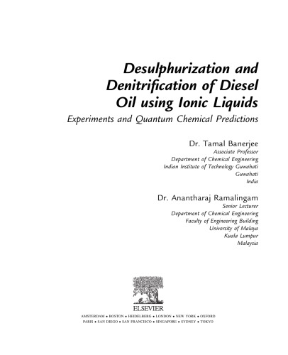 Desulphurization and Denitrification of Diesel Oil Using Ionic Liquids: Experiments and Quantum Chemical Predictions