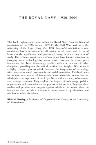 The Royal Navy, 1930-2000: Innovation and Defense (Cass Series: )