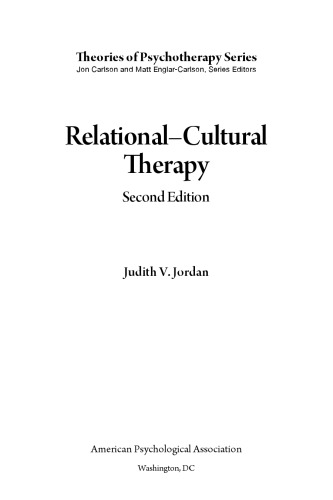 Relational–Cultural Therapy