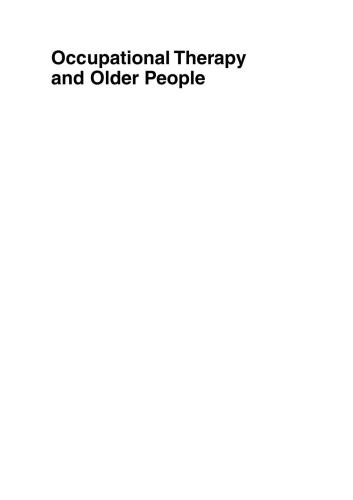Occupational Therapy and Older People
