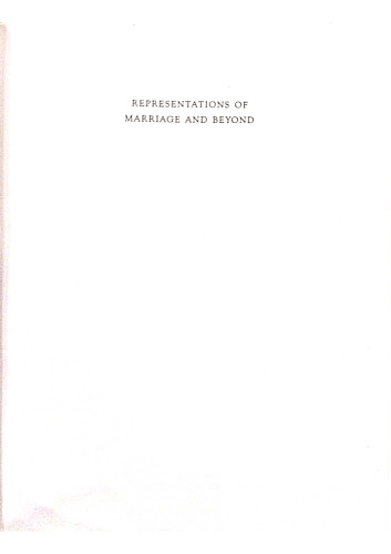 Representations of Marriage and Beyond: An Investigation of Early Buddhist Textual Traditions (c.Sixth Century BCE to Fifth Century CE)