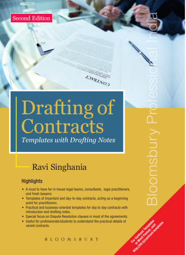 Drafting of Contracts: Templates with Drafting Notes