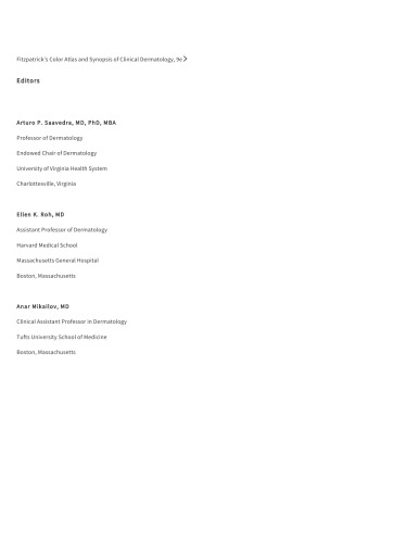 Fitzpatrick's Color Atlas and Synopsis of Clinical Dermatology, Ninth Edition