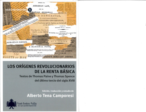 Los orígenes revolucionarios de la renta básica.Textos de Thomas Paine y Thomas Spence del último tercio del siglo XVII