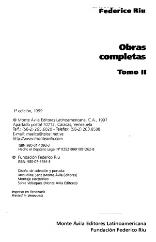 Obras completas. Tomo II