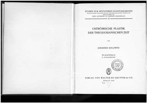 Ostroemische Plastik der theodosianischen Zeit
