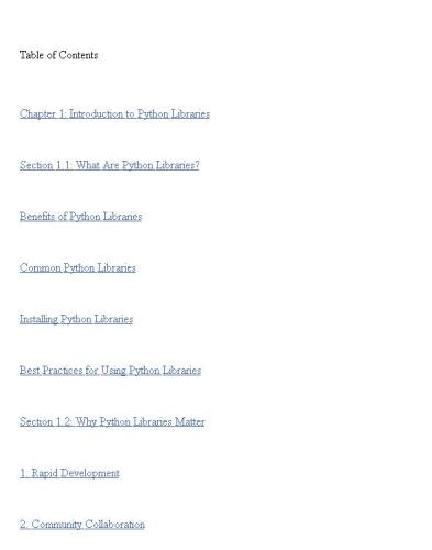 Exploring the Python Library Ecosystem: A Comprehensive Guide