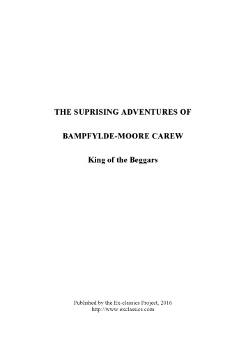 The Adventures of Bampfylde-Moore Carew, King of the Beggars