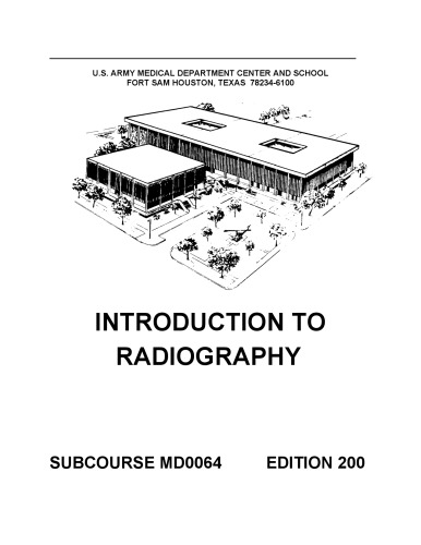 Introduction to Radiography MD0064